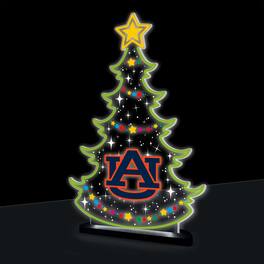Evergreen Enterprises - Auburn Tigers 10" LED Tabletop Christmas Tree Desklite Sign - Green