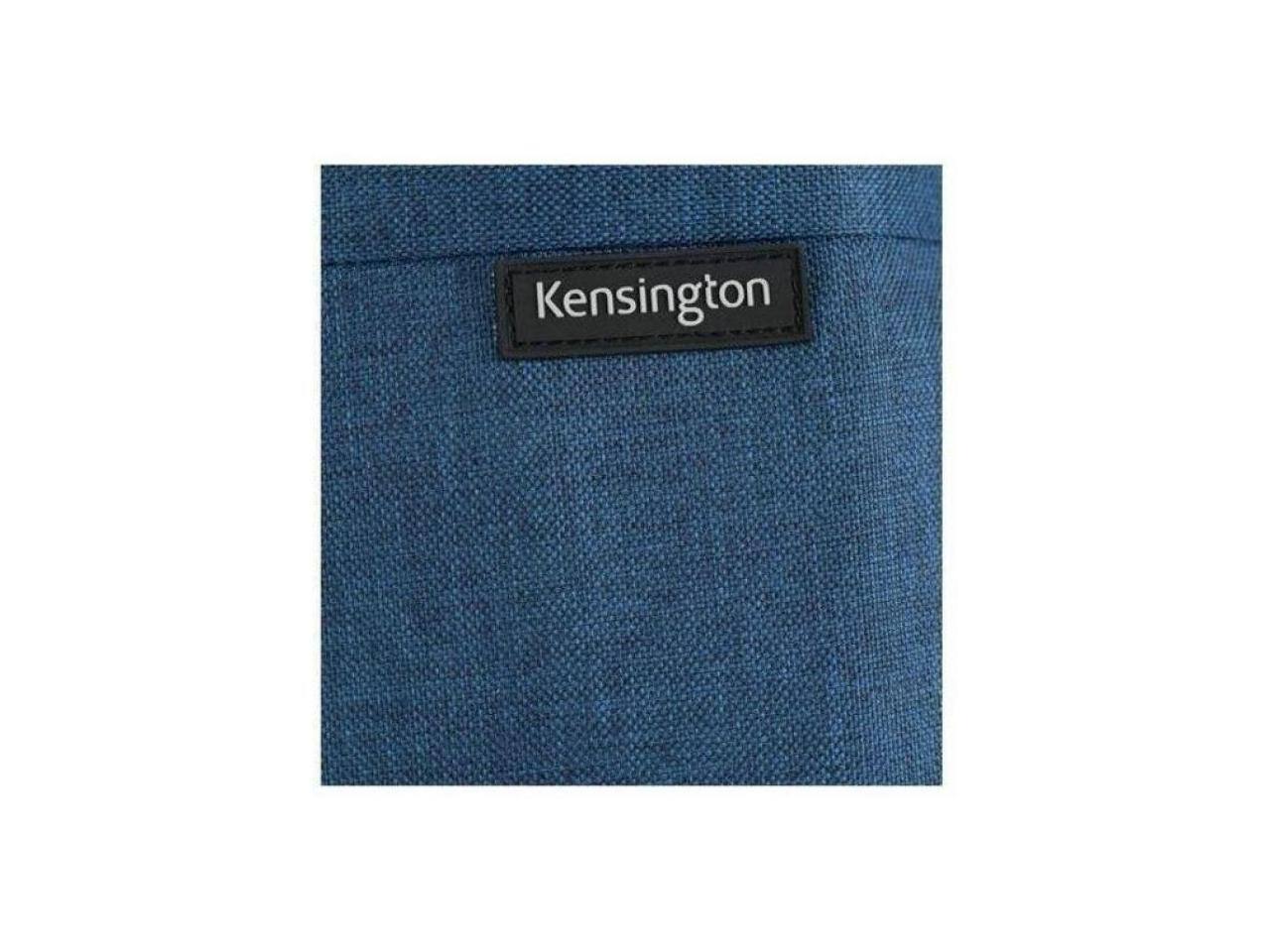 Alt View 3. Kensington - Kensington Simply Portable Lite Backpack for 16" - Navy Blue, Water Resistant, Polyester, Shoulder Strap - Navy Blue.