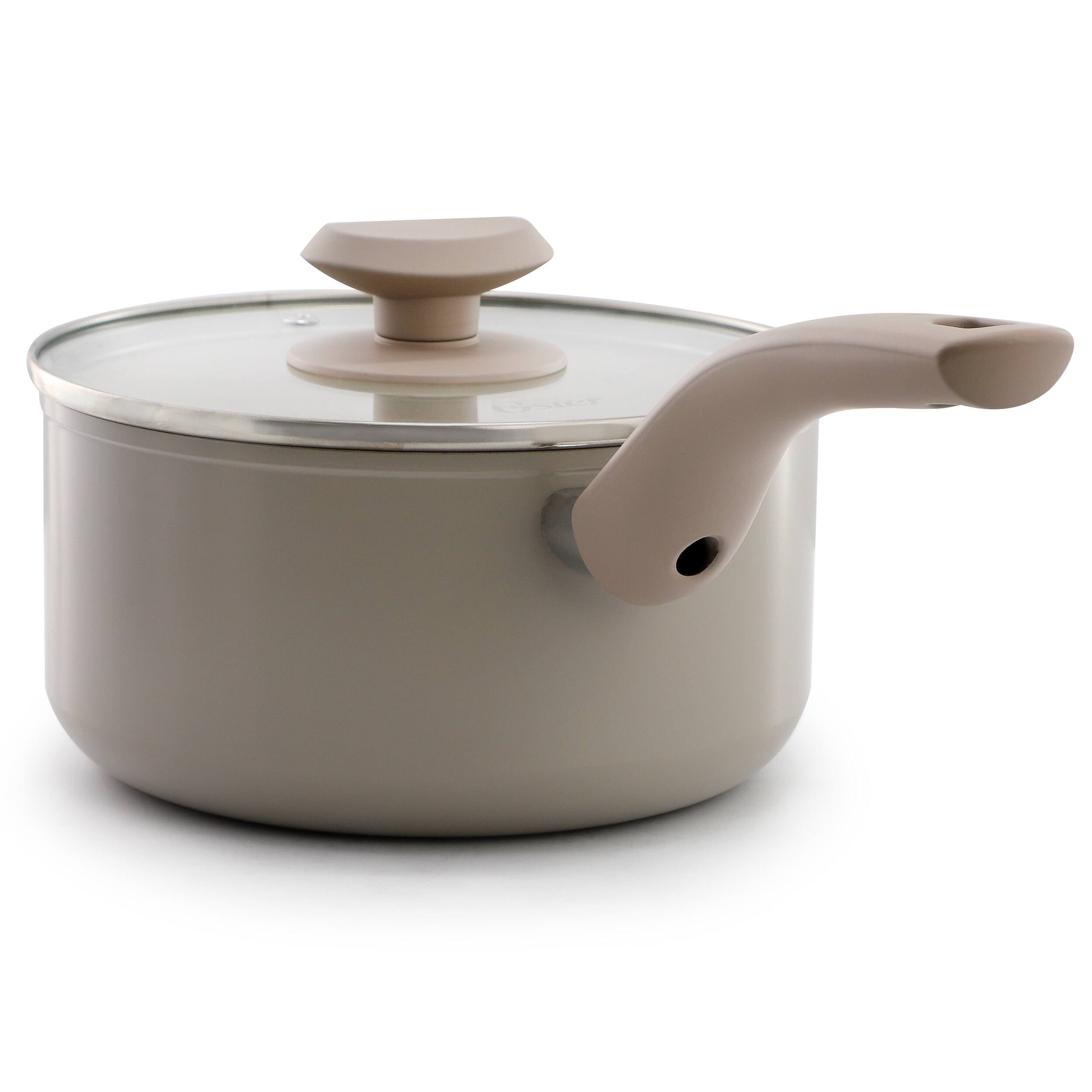 Oster Sutterville Choice 2.5 Quart Ceramic Nonstick Saucepan with Lid ...