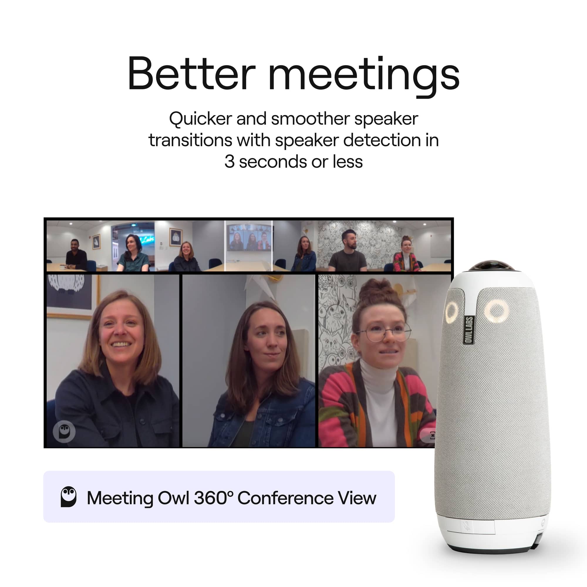 Owl Labs Meeting Owl 3 Grey MTW300-1000 - Best Buy