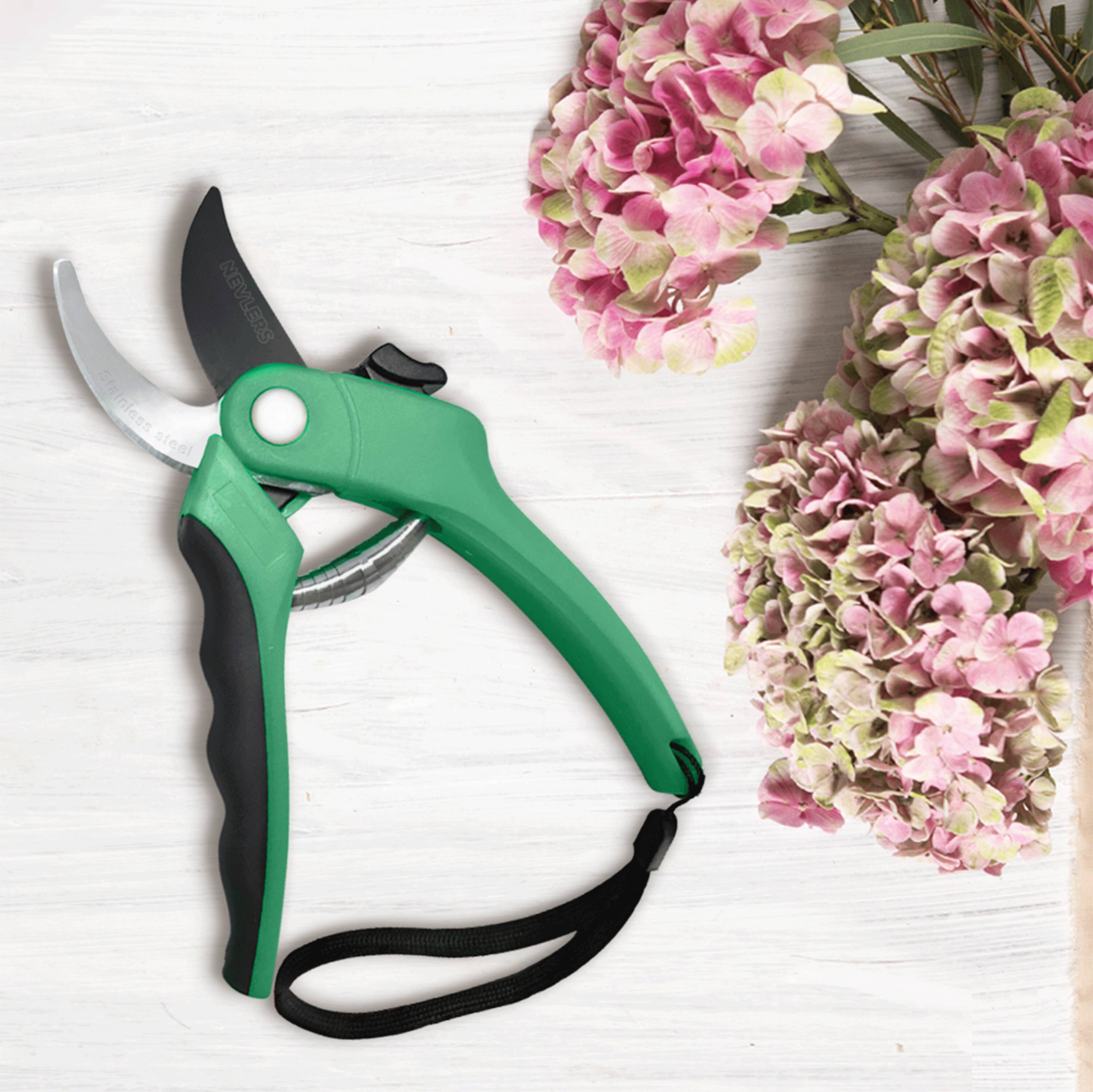 Nevlers - Professional Stainless Steel Heavy-Duty Garden Bypass Pruning Shears - Thumbnail 5