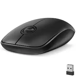 Delton - S15 Wireless Mouse, Noiseless, 2.4GHz Connection (DMS15-WB) - Wireless - Black