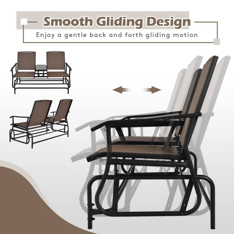 Smooth Gliding Design  
Enjoy a gentle back and forth gliding motion