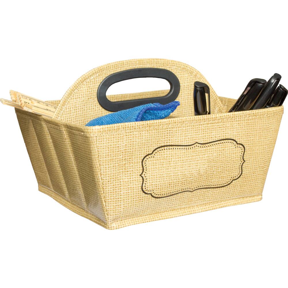 Teacher Created Resources - Burlap Design Storage Caddy