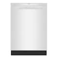 Bosch - 300 Series 24" Front Control Smart Built-In Stainless Steel Tub Dishwasher with 3rd Rack and PrecisionWash, 48 dBA - White