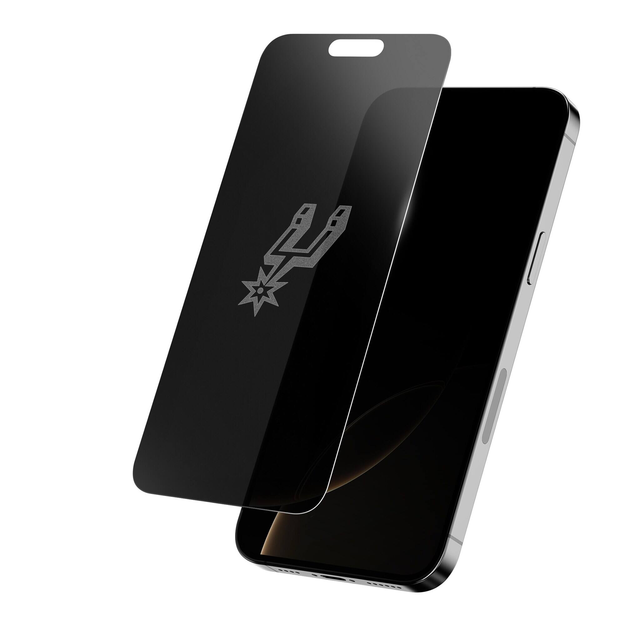 Front. Screen Skinz - San Antonio Spurs iPhone Privacy Screen Protector - 17 - Multicolor.