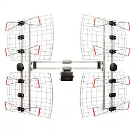 Antennas Direct - Db8-e 8-element Bowtie Uhf Outdoor Hdtv Antenna, Multi-directional, 70+ Mile Range, 4k 8k Uhd Nextgen - Silver