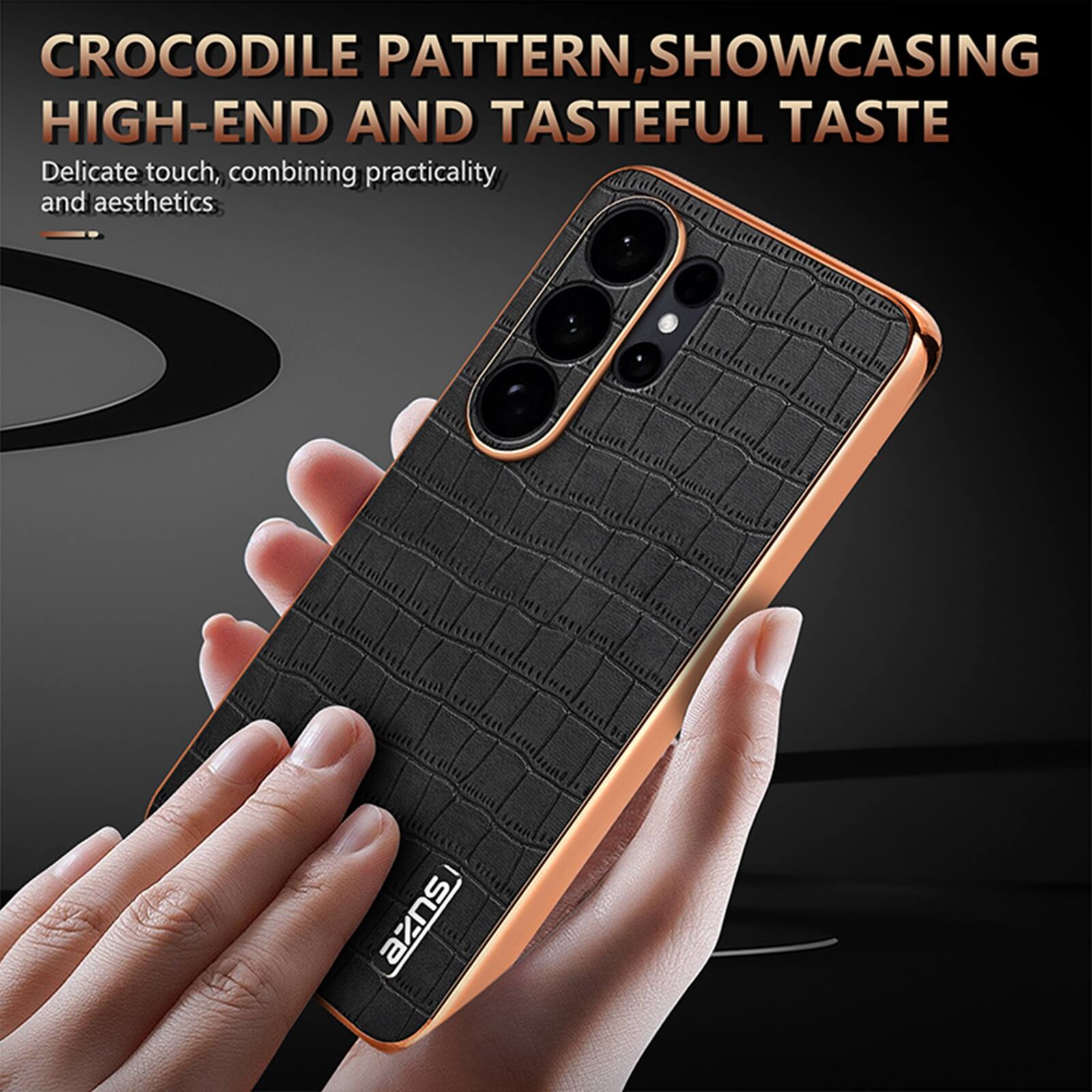 CROCODILE PATTERN, SHOWCASING HIGH-END AND TASTEFUL TASTE  
Delicate touch, combining practicality and aesthetics
