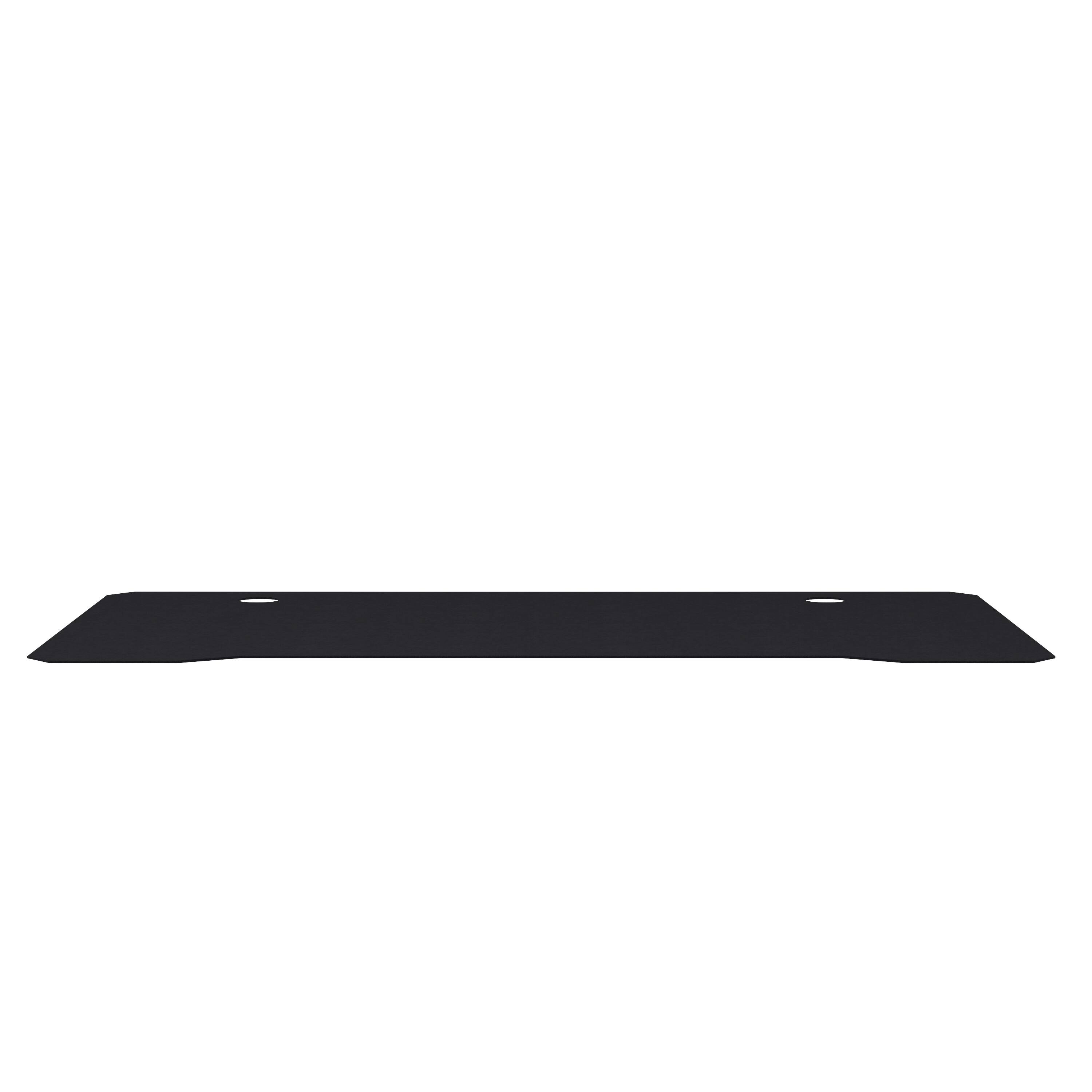 Alt View 8. Emma + Oliver - Tyr Mega Size PC Gaming Mouse Pad with Micro Weave Cloth Surface, Anti-Slip Rubber Backing and Cable Management - Black.