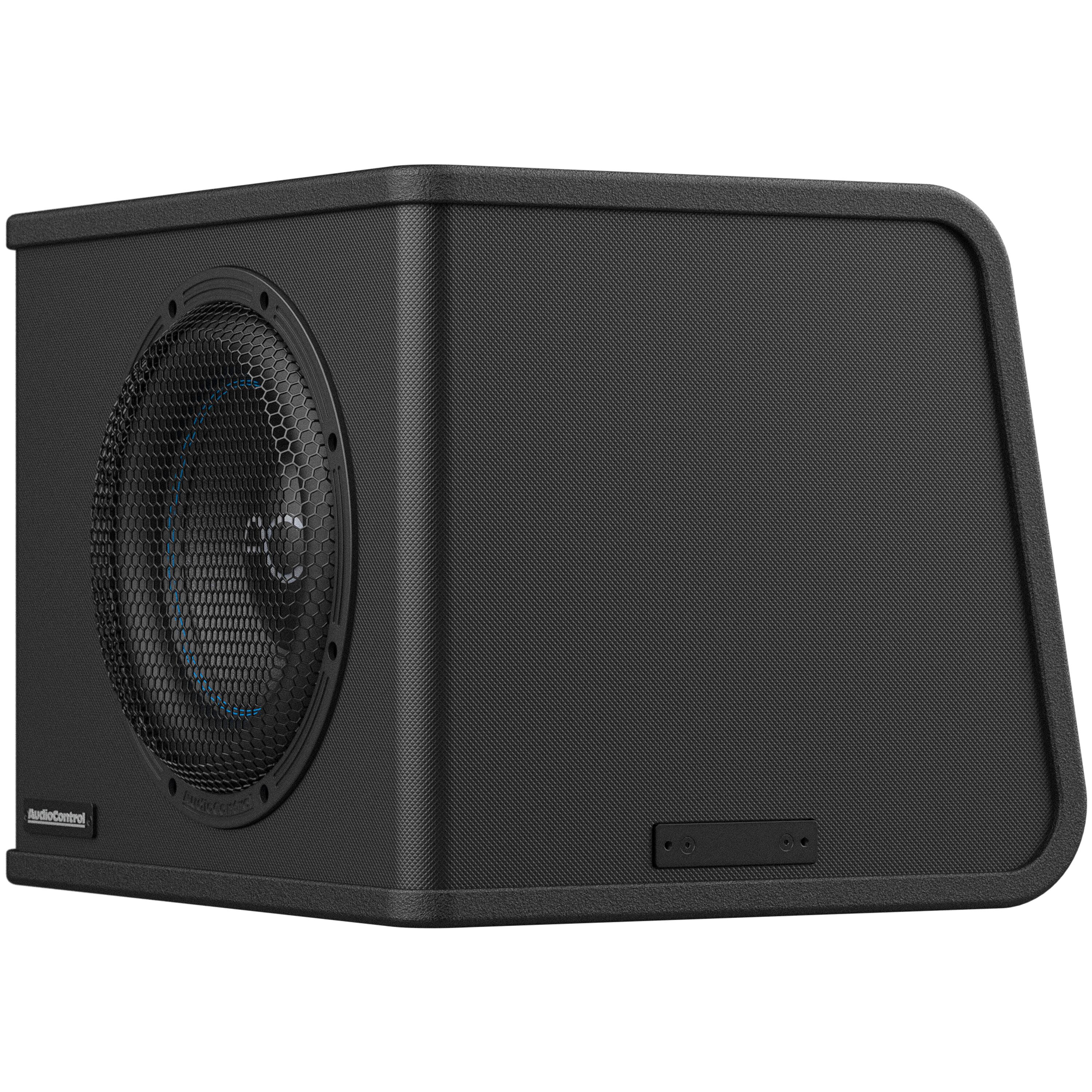 Alt View 18. AudioControl - Spike Series 10” Single-Voice-Coil 2-Ohm Loaded Vented Subwoofer Enclosure - Black.