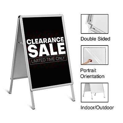 CLEARANCE SALE  
LIMITED TIME ONLY  

Double Sided  
Portrait Orientation  
Indoor/Outdoor