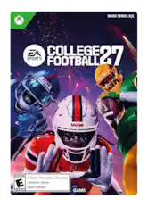 XBOX SERIES X|S
EA SPORTS COLLEGE FOOTBALL 27
REBS
MIAMI
C.A.O.S.
EVERYONE
In-Game Purchases (Includes Random Items)
Users Interact
ESRB