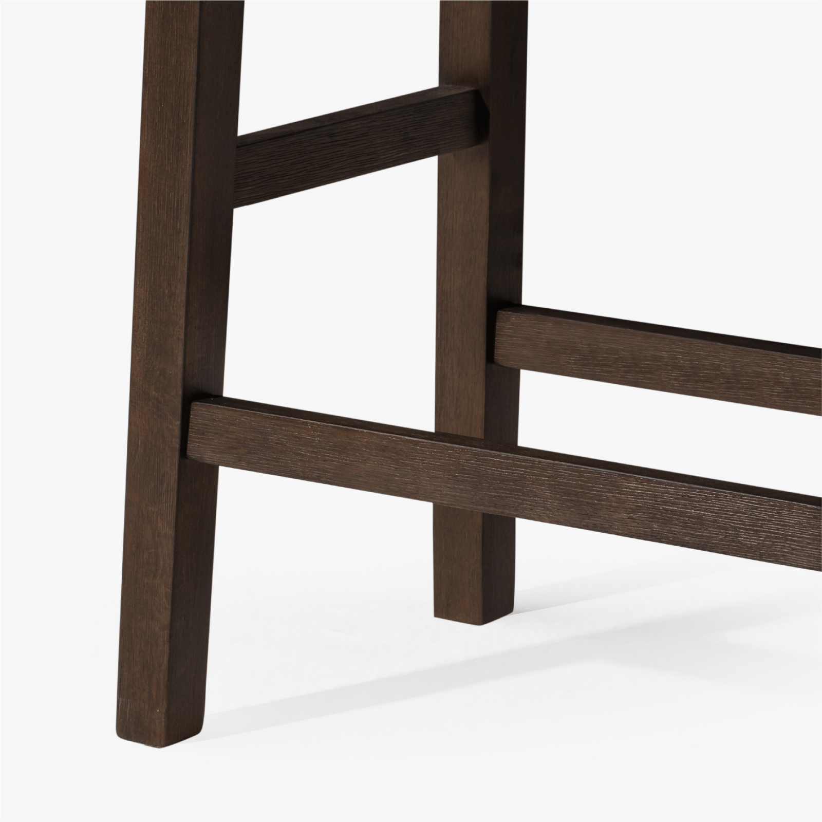 Alt View 9. Maven Lane - 26" Emerson Counter Stool In Weathered Brown Wood Finish With  Vegan Leather - Weathered Brown.