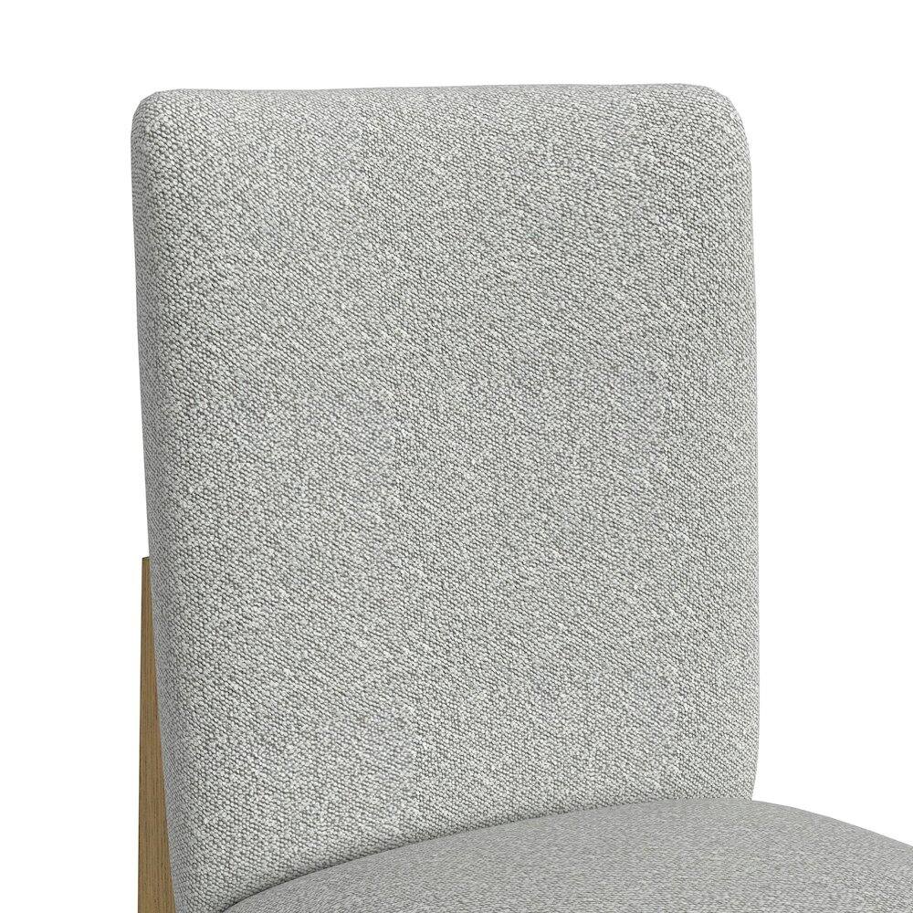 Alt View 3. Picket House Furnishings - Canal Square Back Dining Side Chair with Grey Fabric in Natural - Tural.