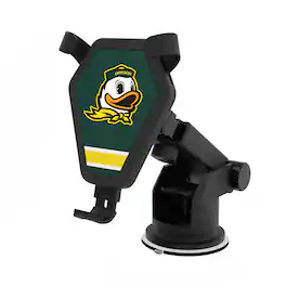 Keyscaper - Oregon Ducks Stripe Design Wireless Car Charger - Multicolor