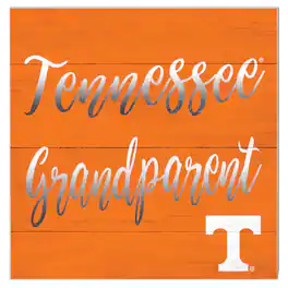 Jardine - Tennessee Volunteers 10'' x 10'' Grandparent Plaque - Orange