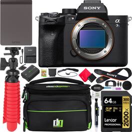 Sony - a7S III Full Frame Mirrorless Camera Body Kit + 512GB SSD Drive + Case Bundle