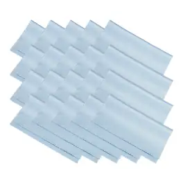 Unique Bargains - Eyeglass Microfiber Cleaning Cloth 7"x6", 20pcs Soft Wipe for Lens, Eyeglasses, Screens in Individual Vinyl Pouch - Blue