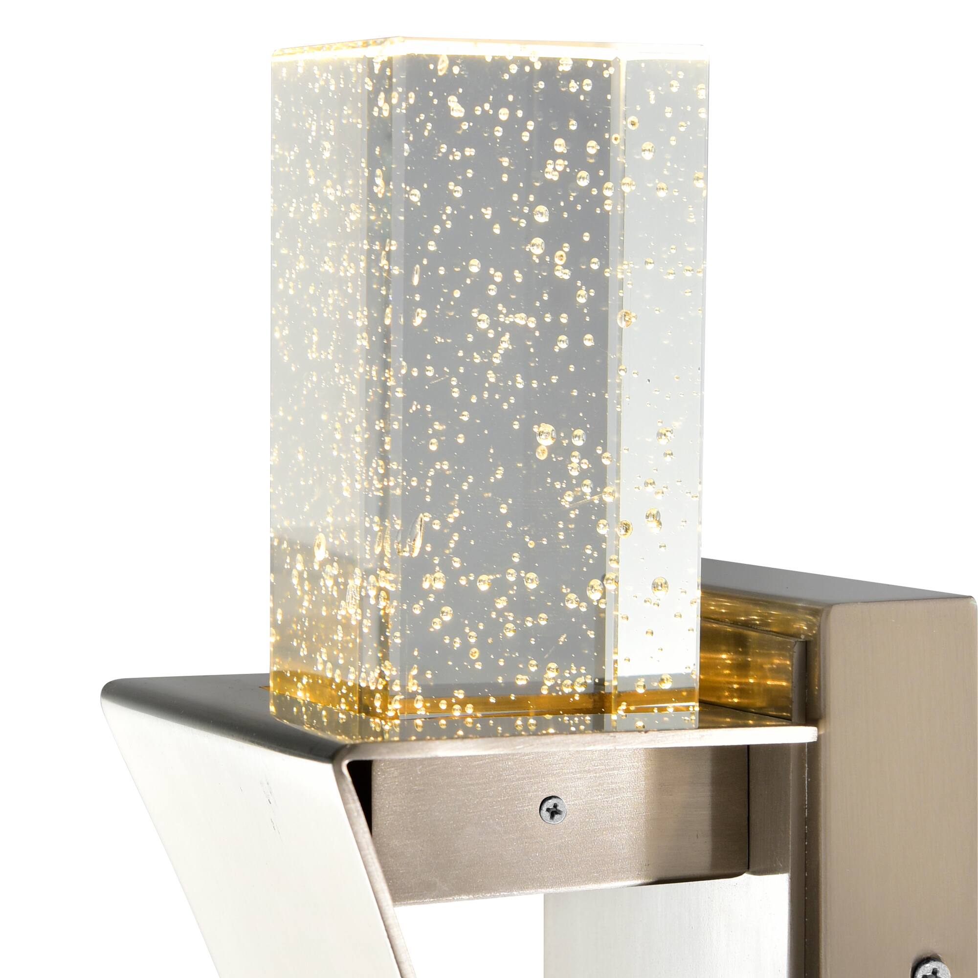 Alt View 1. CWI Lighting - Catania LED Integrated Satin Nickel Wall Light - Satin Nickel.