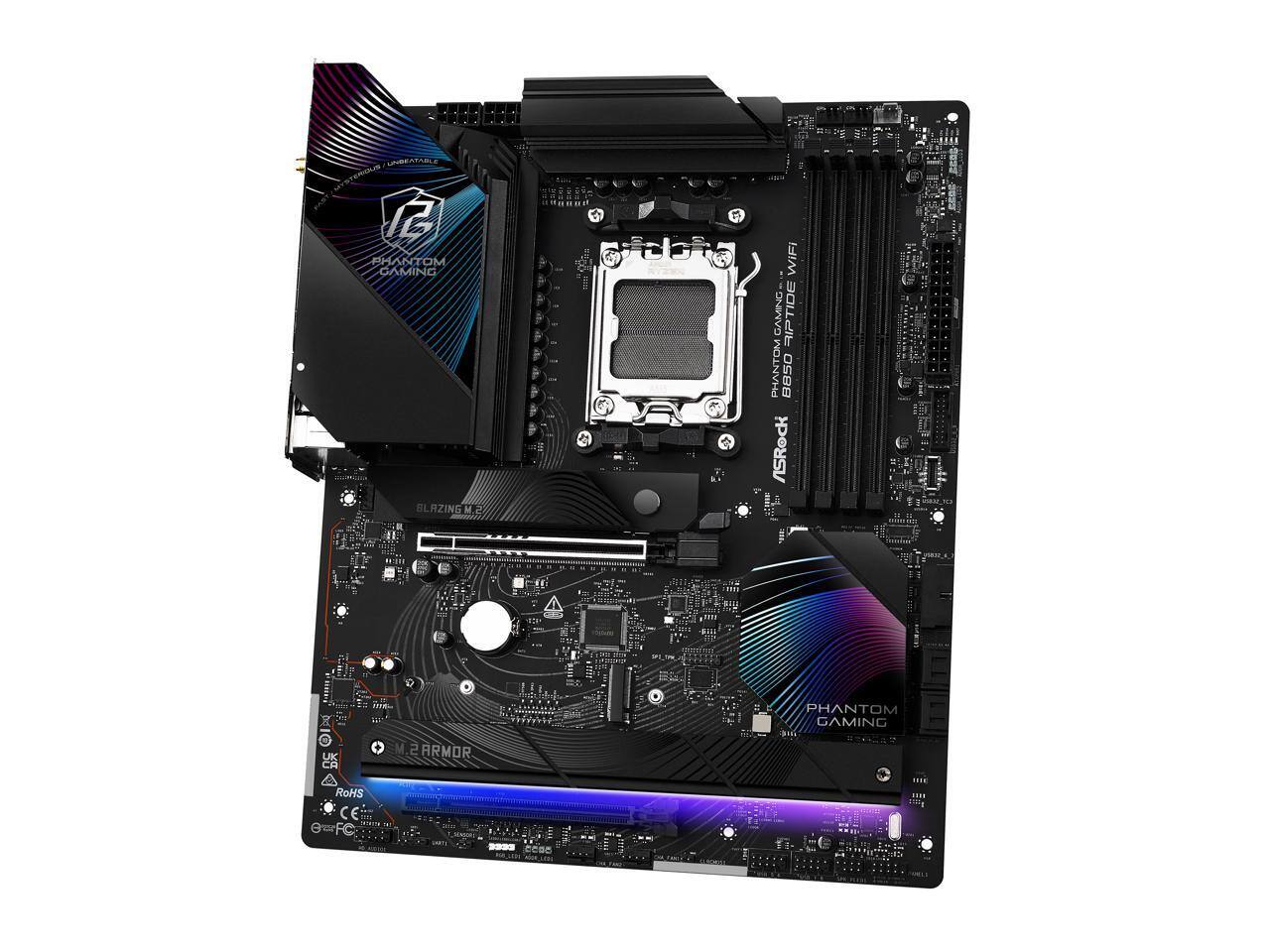 ASRock B850 RIPTIDE WIFI AM5 AMD B850 ATX Motherboard - Best Buy