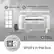 The text on the image is grouped and corrected as follows:
1. Washable Filter Installation Kit: Curtain Panel 2 (Top, Left, Right, Foam Insulation Strips)
2. Foam Insulation Strips: 115 Volts, 3 Power Cord (Cord length: 72"), Remote Control, 4 Controller, 15 Amps
3. What's in the box: 15 Amps, 115 Volts, 3 Power Cord (Cord length: 72"), Remote Control, 4 Controller.