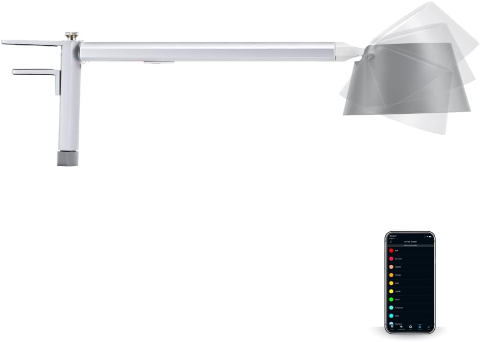 Cozy Serene - BLACK White Light Smart Clamp LED DECKER Verve Designer Works with Alexa Fits Cubicles Headboards Auto - Silver