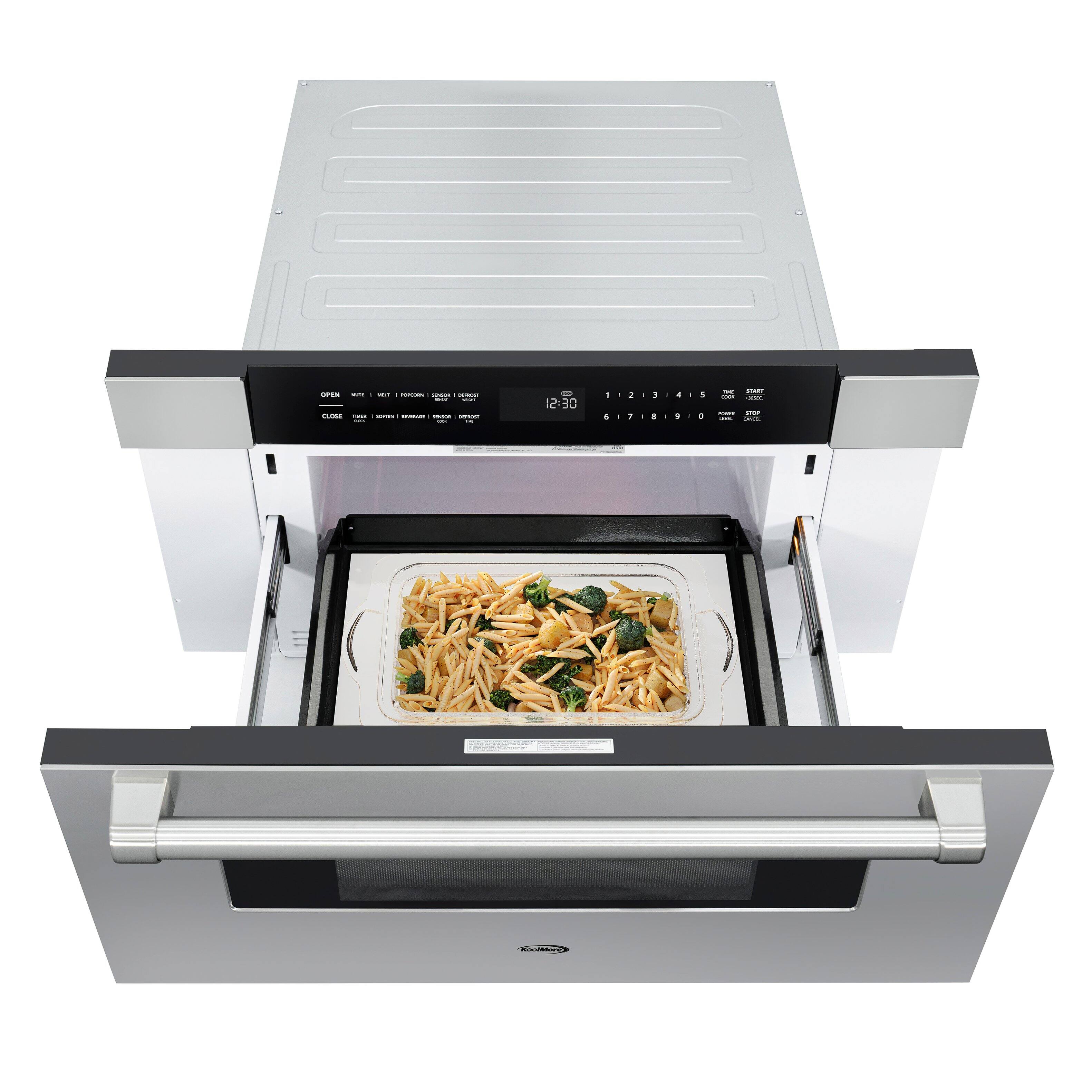 Alt View 8. Koolmore - 30 in. Microwave Drawer, 1.2 cu. ft. Capacity in Stainless-Steel (KM-MD30-SS) - Stainless-Steel.