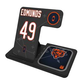 Keyscaper - Tremaine Edmunds Chicago Bears Ready 3-in-1 Charging Station - Black