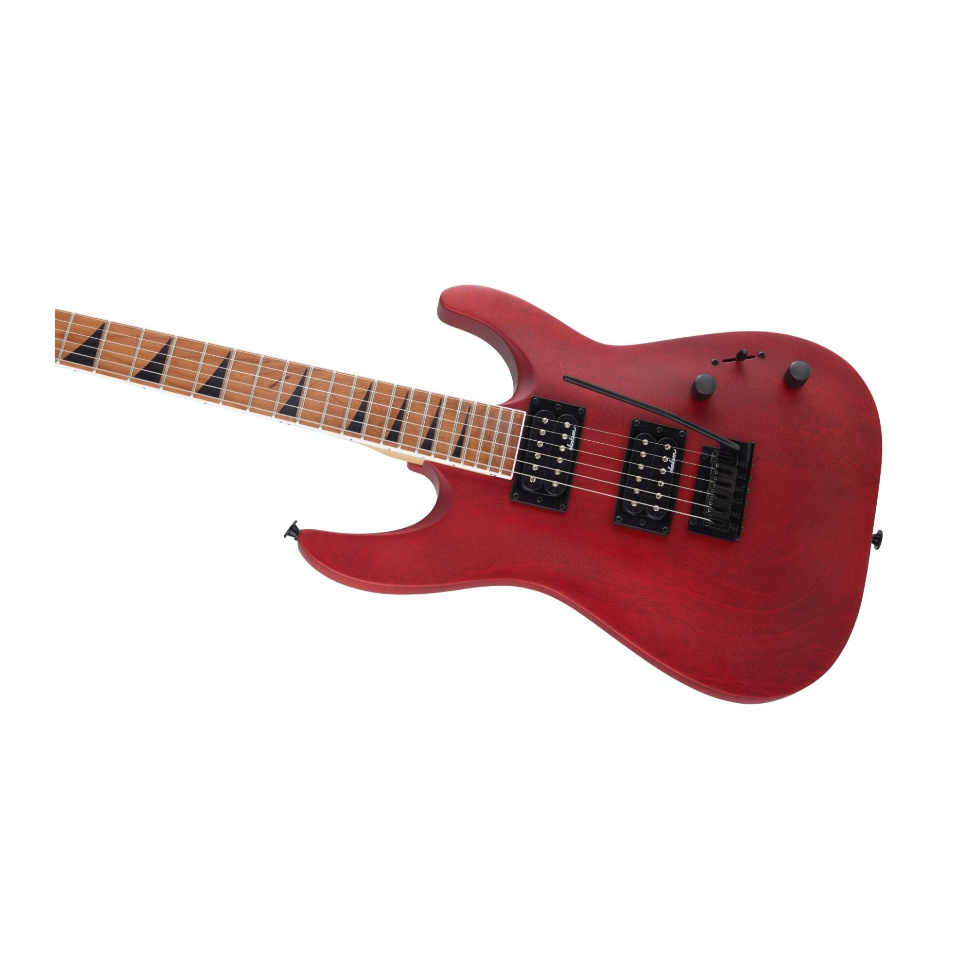 Back. Jackson - Jackson JS Series Dinky Arch Top JS24 DKAM 6-String Electric Guitar (Red Stain).