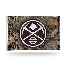 Rico Industries - Denver Nuggets Bold Mossy Oak Camo Design 3x5 Indoor/Outdoor Banner Flag - Multi