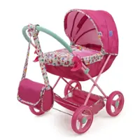 509 Crew - Baby Alive: Deluxe Classic Doll Pram - Pink & Rainbow - Fits Dolls up to 18" - Front_Zoom