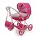 Front Zoom. 509 Crew - Baby Alive: Deluxe Classic Doll Pram - Pink & Rainbow - Fits Dolls up to 18".