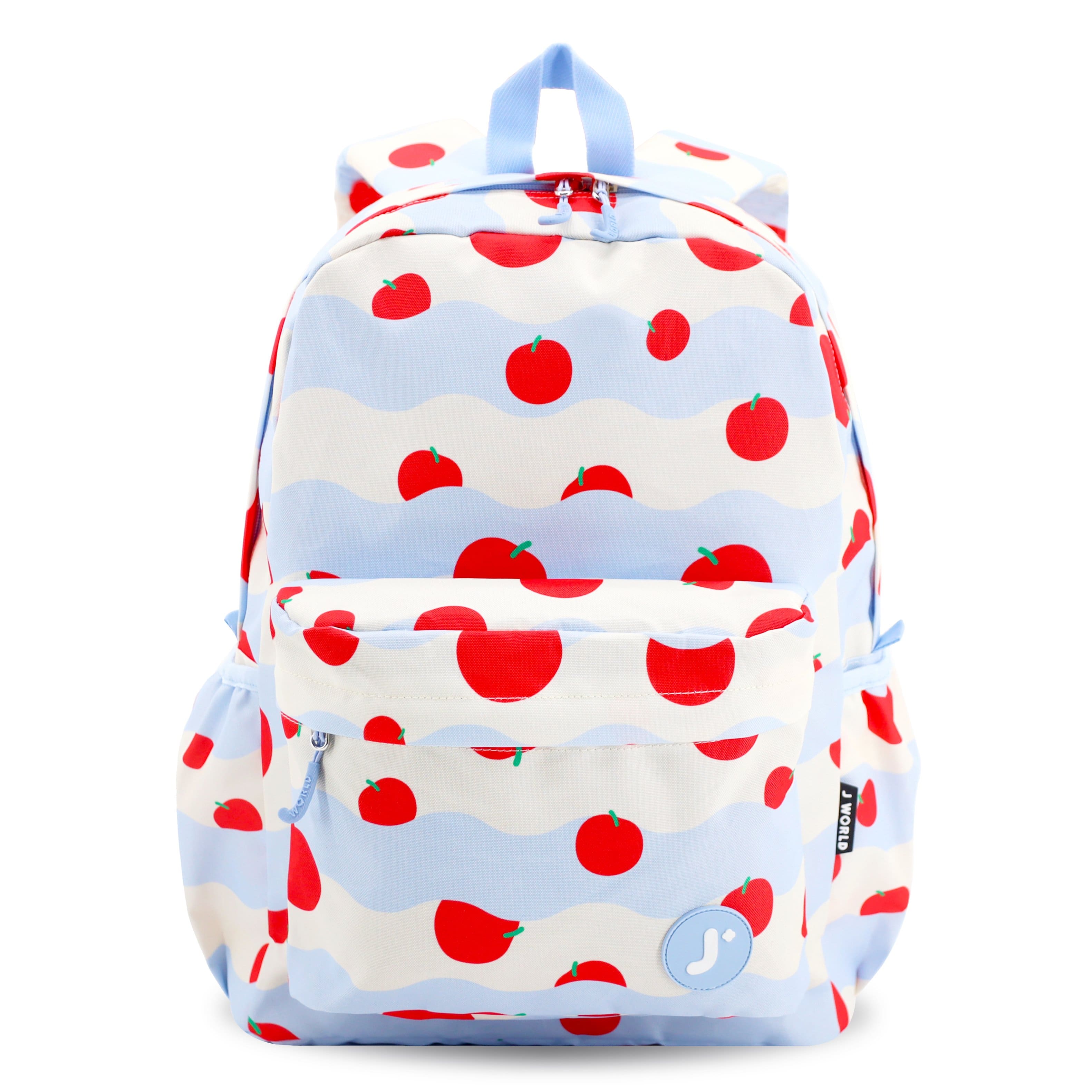 J World - Unisex Oz 17" Daily Backpack For School And Travel - FLOATING APPLE