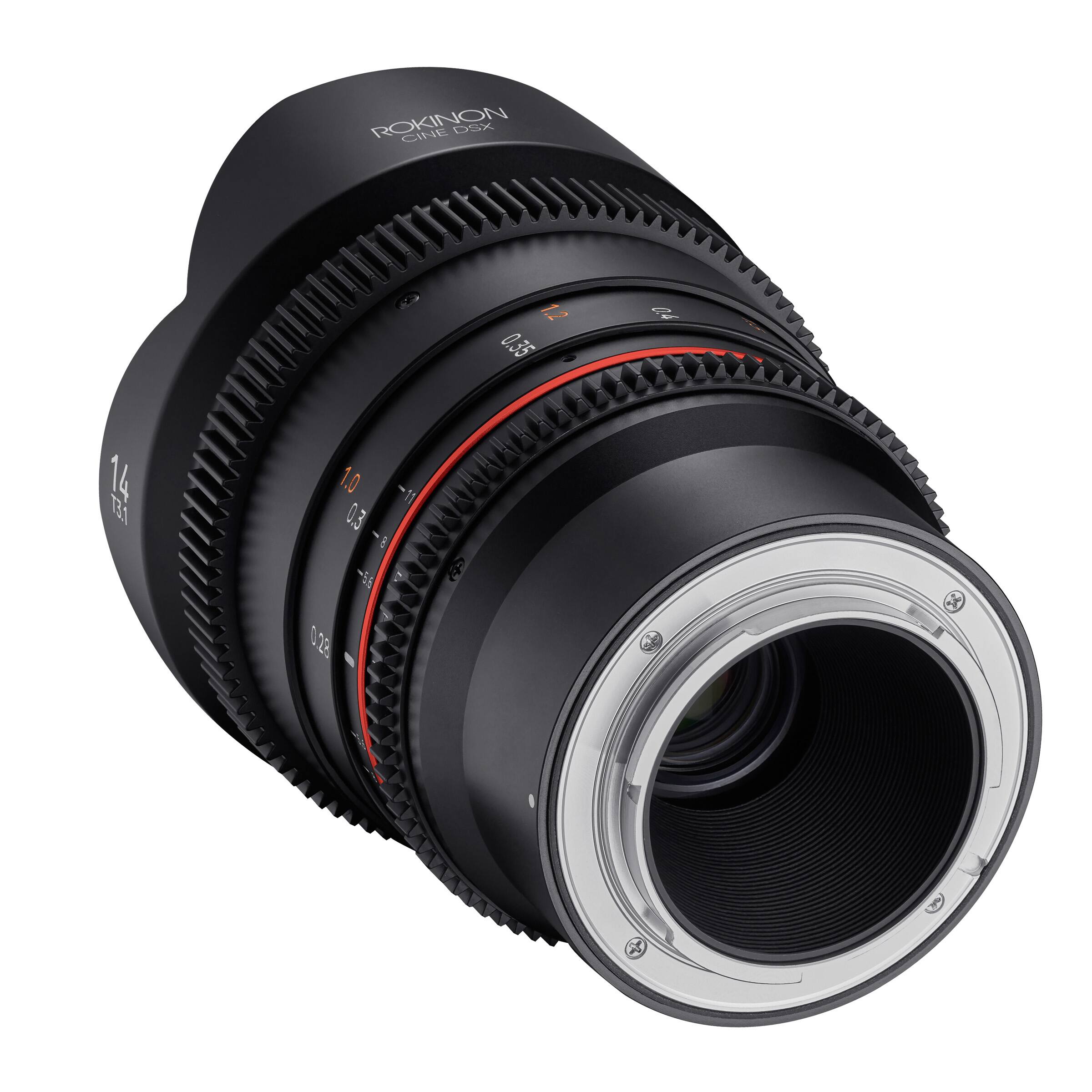 ROKINON  
CINE DSX  
1.2 0.35 4 14 B31 1.0 -11 0.3 - 0.3 i 6 028 & F K A