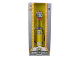 Cadillac Gasoline Vintage Gas Pump Cylinder 1/18 Diecast Replica by Road Signature - Yellow