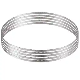 VEVOR - Band Saw Blade, 51.2x0.63x0.02 inch, 5 PCS/Pack Meat Bandsaw Blades for Replacement, Carbon Steel Blade - Silver