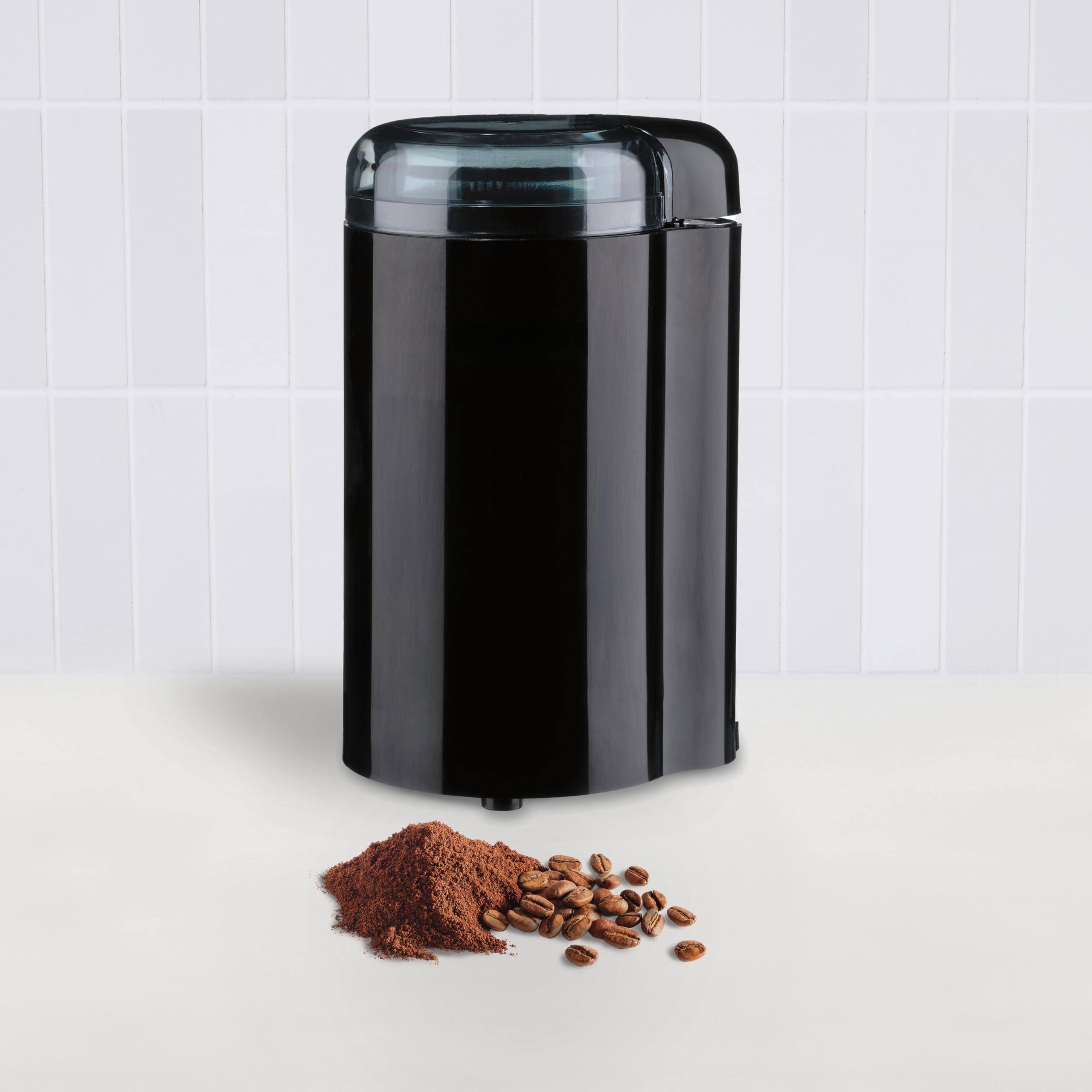 Alt View 3. Dapper Styles - Dcg-20bkn Coffee On/off With Safety Interlock Stainless Steel And Easy-to-clean Bowl Lid 2./ Capacity - Eno... - Black-Blade Grinder.