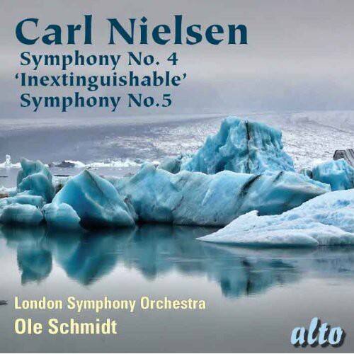 Carl Nielsen  
Symphony No. 4  
‘Inextinguishable’  
Symphony No. 5  

London Symphony Orchestra  
Ole Schmidt  

alto
