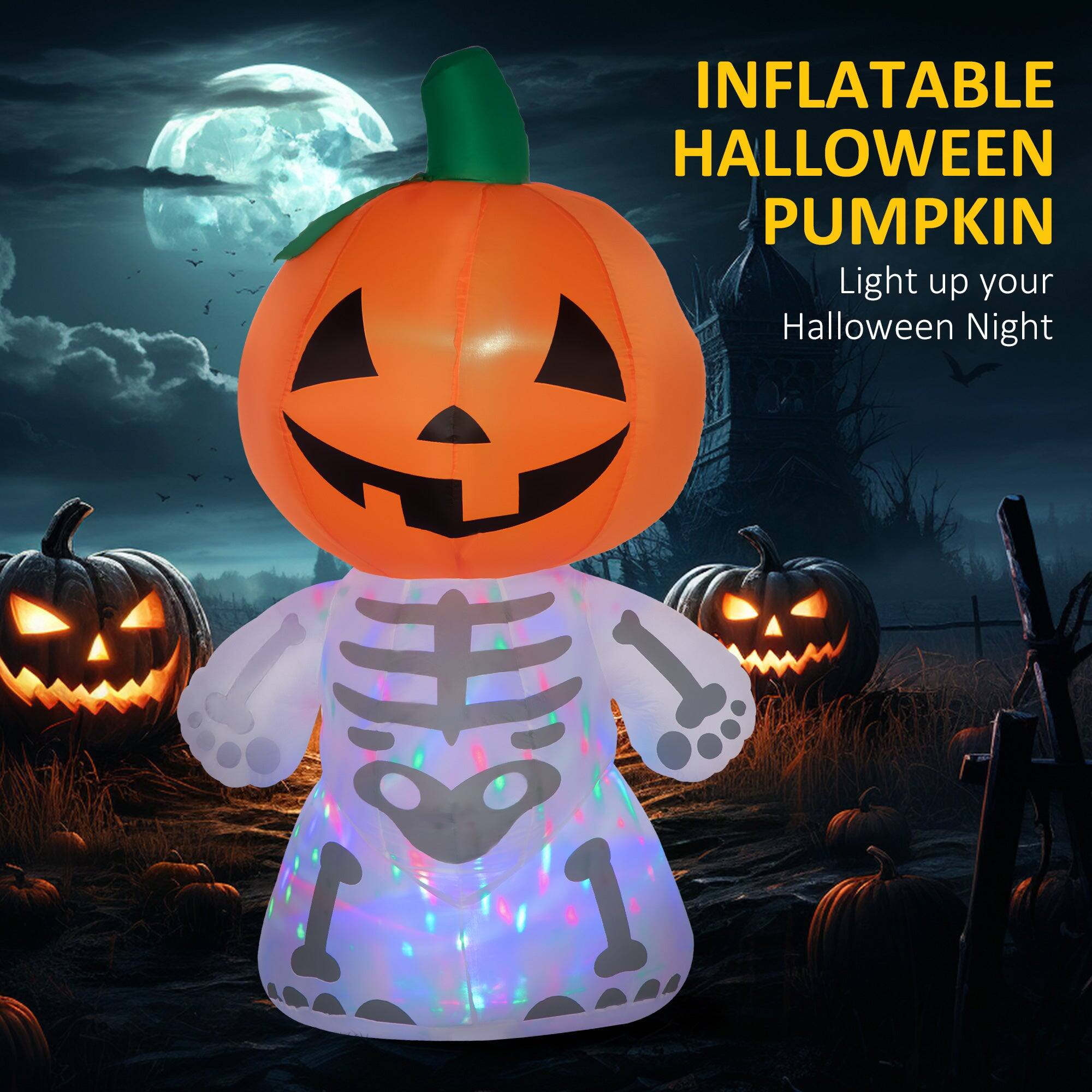 INFLATABLE HALLOWEEN PUMPKIN  
Light up your Halloween Night