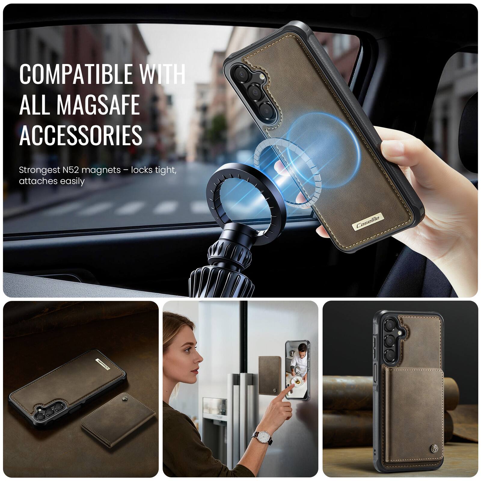 COMPATIBLE WITH ALL MAGSAFE ACCESSORIES

Strongest N52 magnets - locks tight, attaches easily
