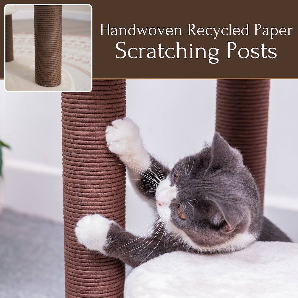 Handwoven Recycled Paper Scratching Posts