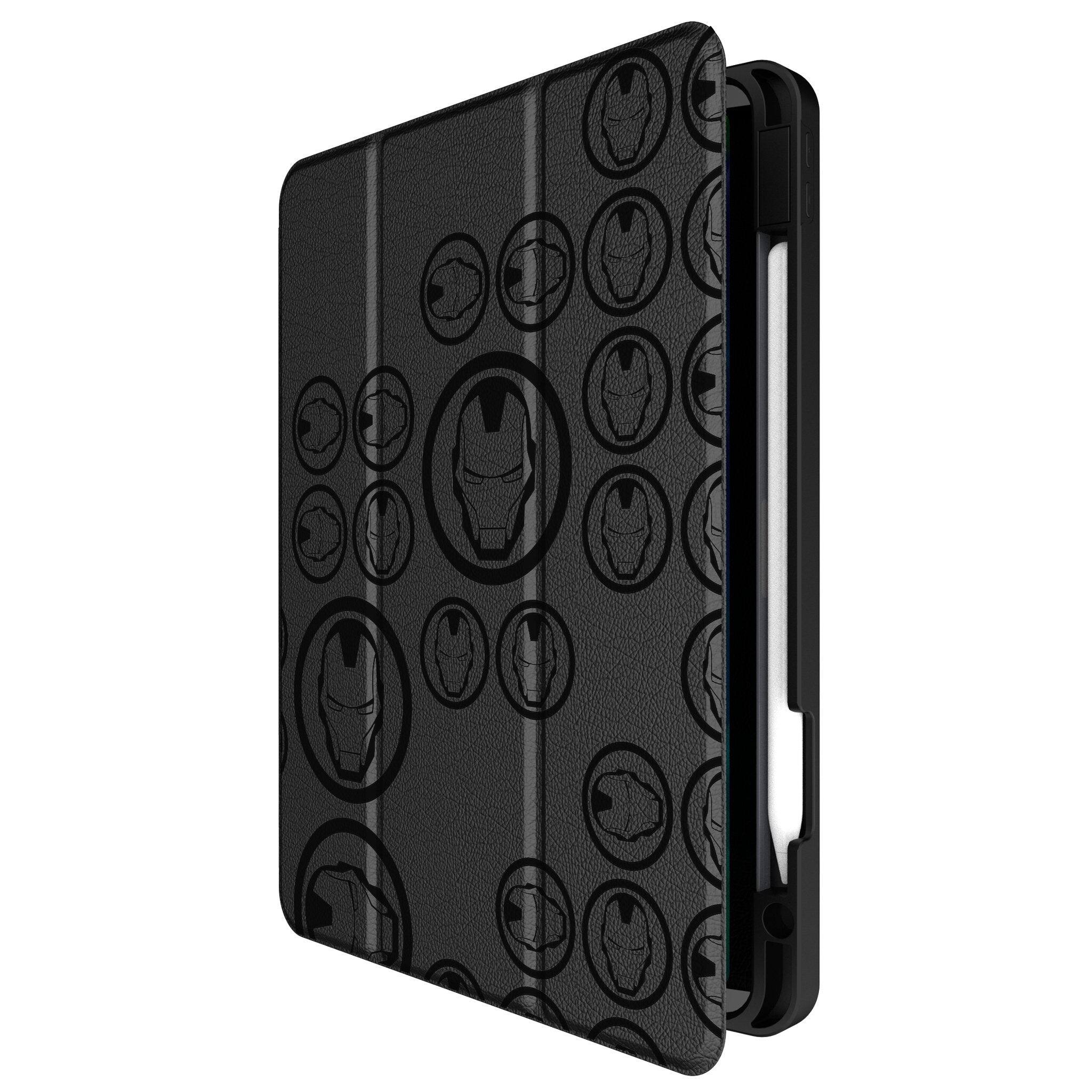 Angle. Keyscaper - Marvel Sigil Tablet Case - Apple iPad Pro 11in (3rd/2nd/1st Gen) - Iron Man.
