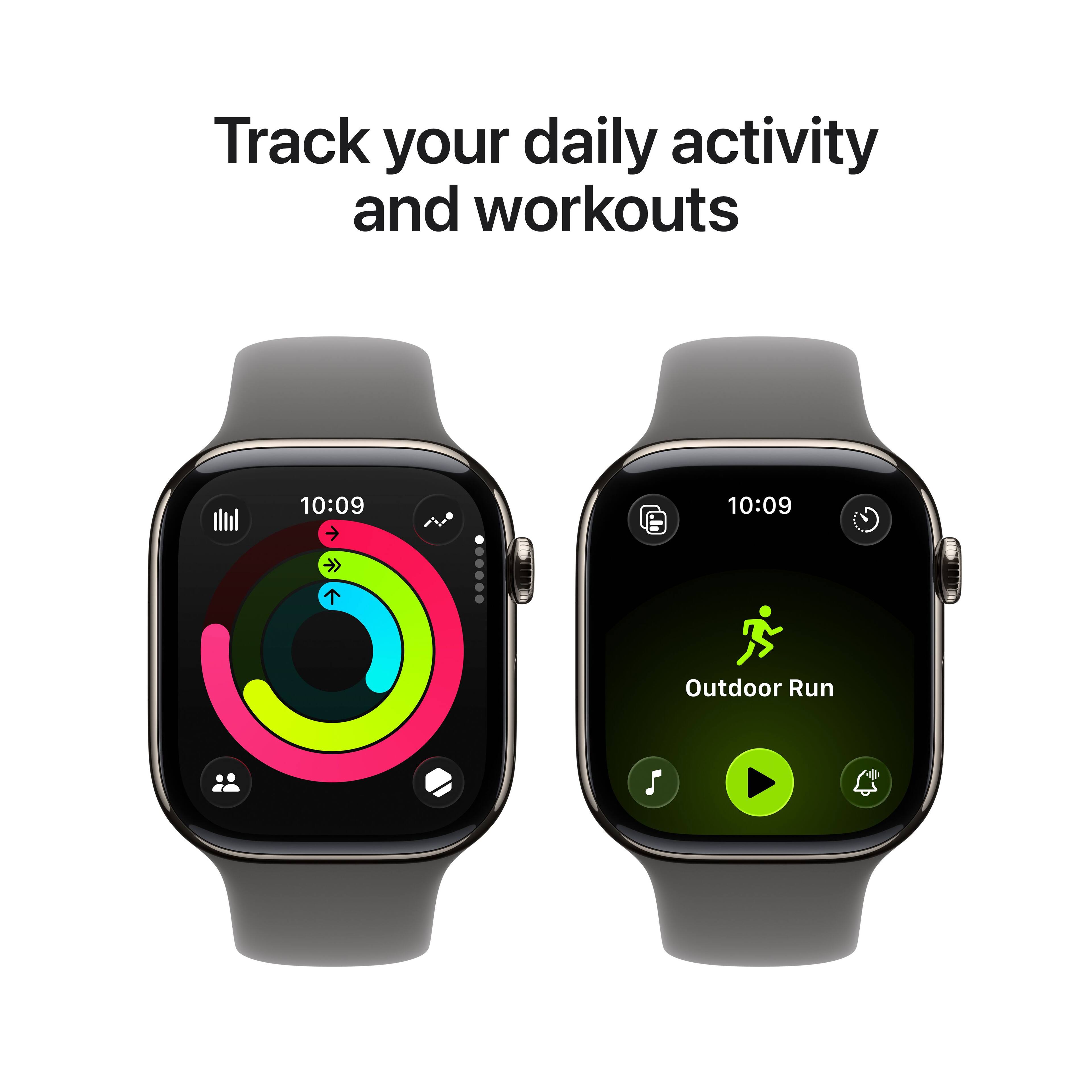 Track your daily activity and workouts

10:09

Outdoor Run