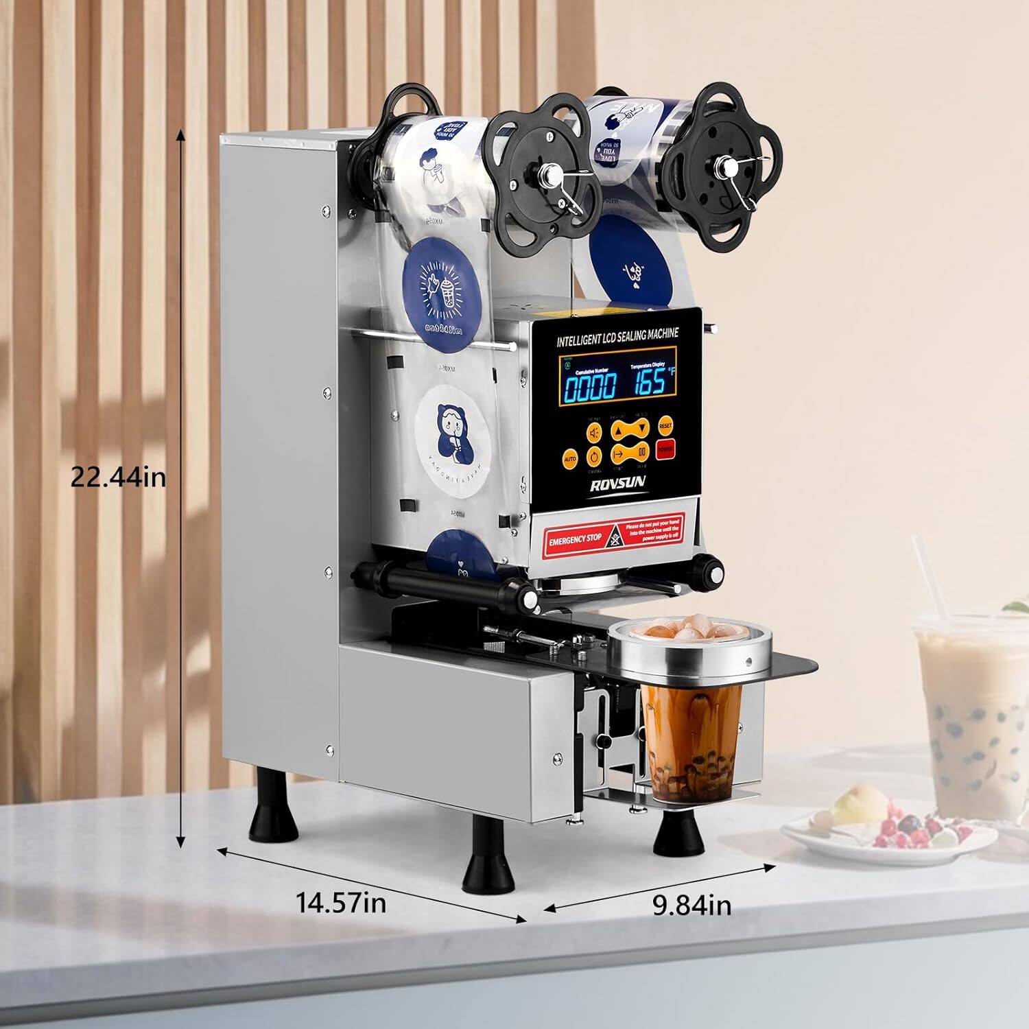 - Intelligent LCD Sealing Machine
- 0000 165
- 22.44in
- ROVSUN
- 14.57in
- 9.84in