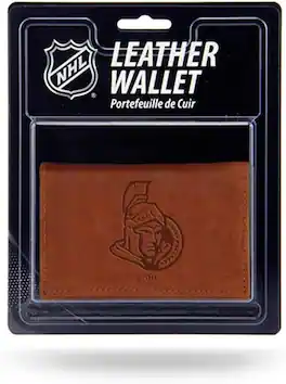 Rico Industries - Ottawa Senators NHL Embossed Leather Trifold Wallet - Multi