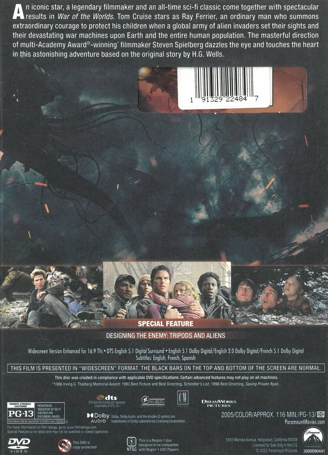 Alt View 1. War of the Worlds   - DVD.