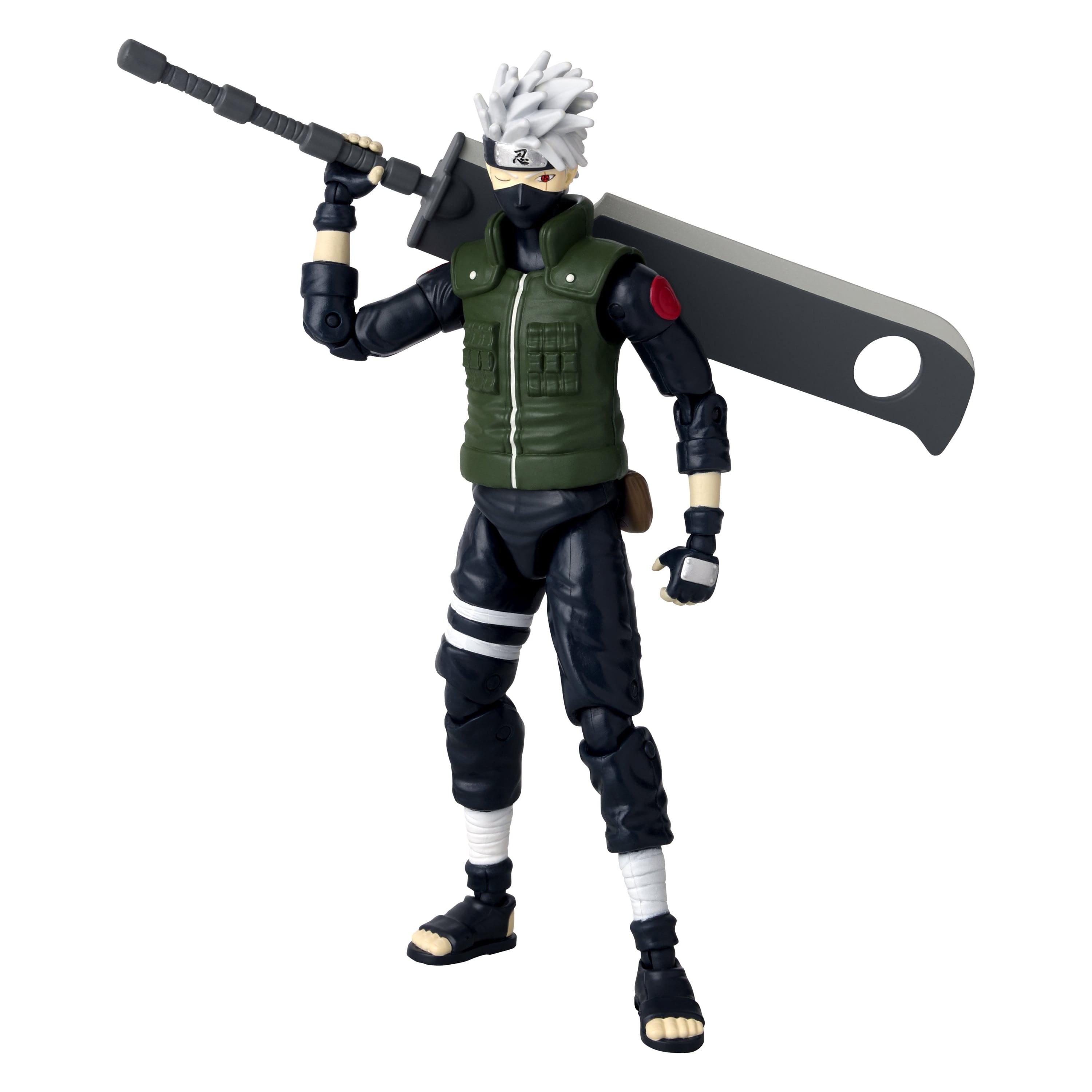 Bandai - Anime Heroes - Naruto - Hatake Kakashi Fourth Great Ninja War Action Figure - Multicolor