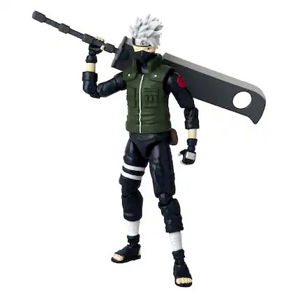 Front. Bandai - Anime Heroes - Naruto - Hatake Kakashi Fourth Great Ninja War Action Figure - Multicolor.