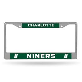 Rico Industries - UNC Charlotte Niners Chrome Metal License Plate Frame - Multi