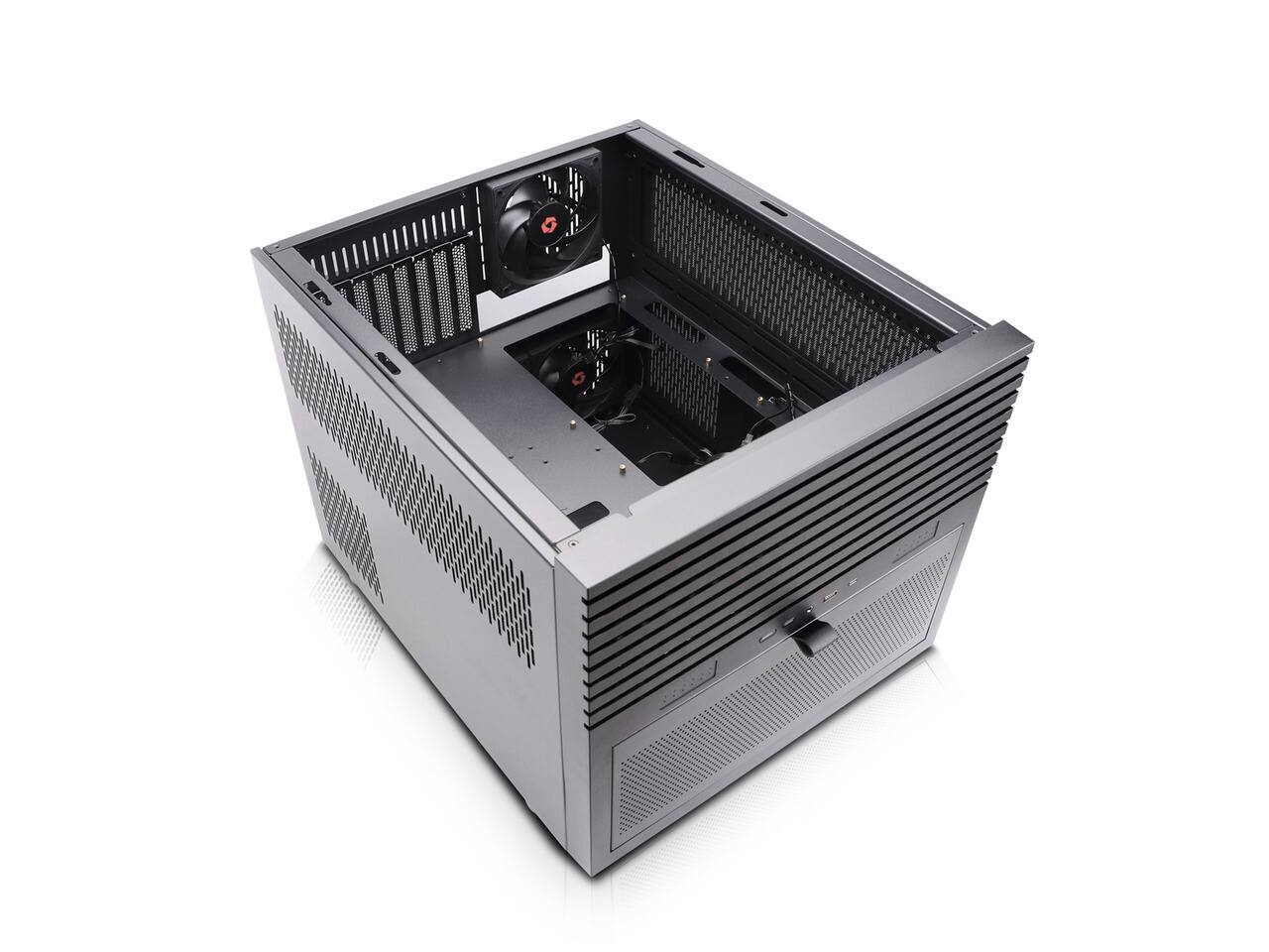 Alt View 6. Rosewill - Rosewill HEARTH NAS PRO MAX | 12x3.5" HDD, 6x2.5" SSD | E-ATX/EEB | 360mm AIO | USB 3.2 Type-C - Black.